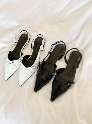 slingback flat shoes
