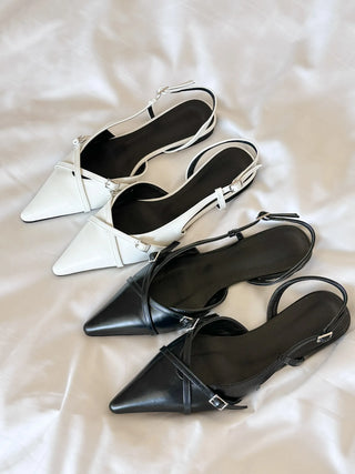 slingback flat shoes