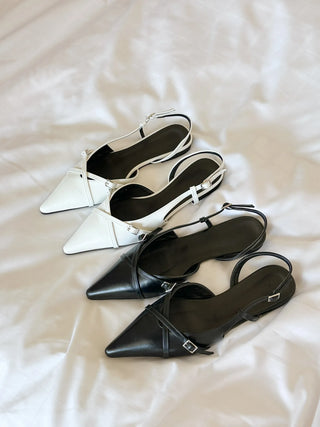 slingback flat shoes