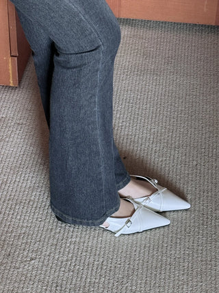 slingback flat shoes