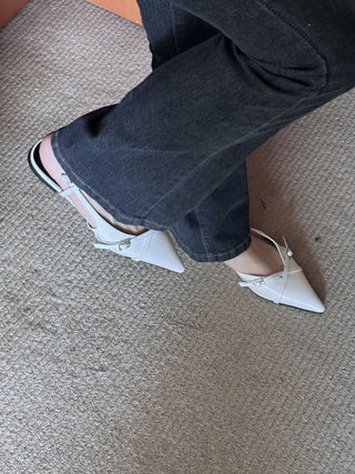 slingback flat shoes