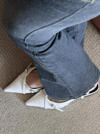 slingback flat shoes