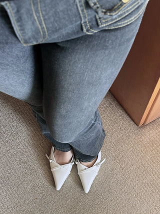 slingback flat shoes