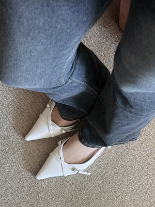 slingback flat shoes