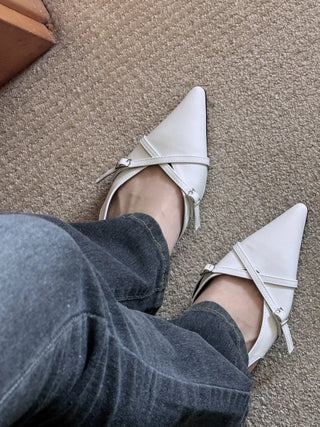 slingback flat shoes