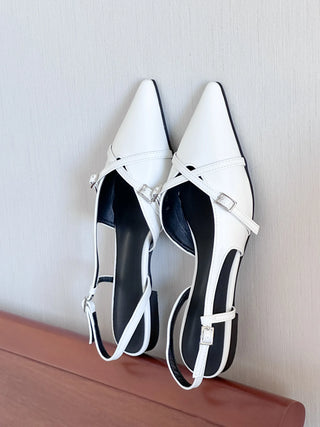 slingback flat shoes