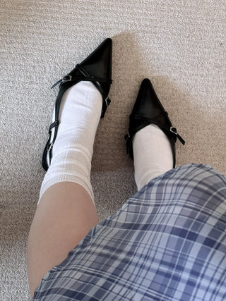 slingback flat shoes