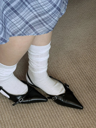 slingback flat shoes