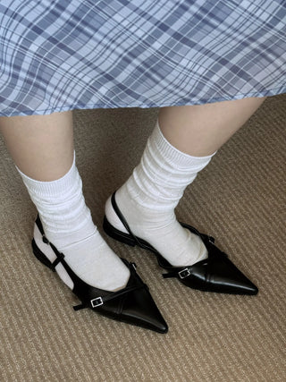 slingback flat shoes