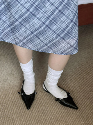 slingback flat shoes