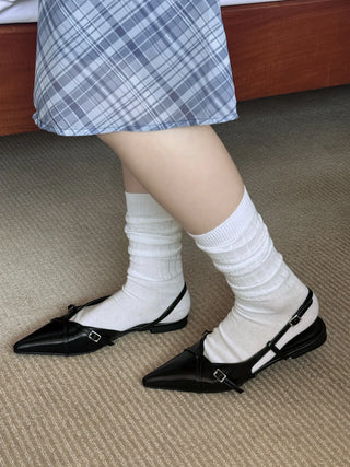 slingback flat shoes