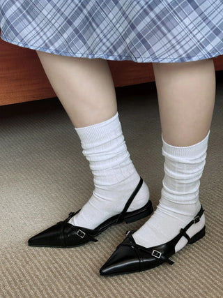 slingback flat shoes