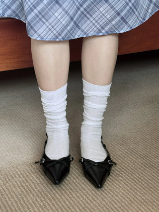 slingback flat shoes