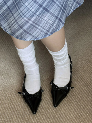 slingback flat shoes