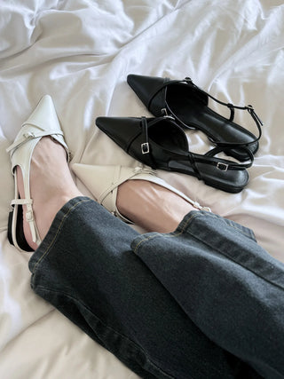 slingback flat shoes