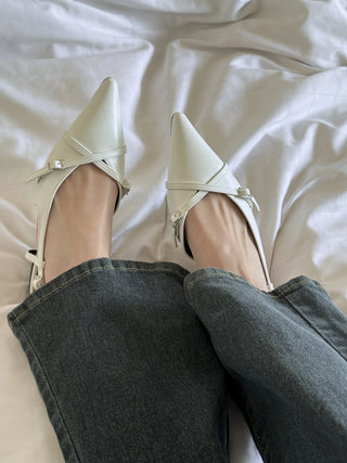 slingback flat shoes
