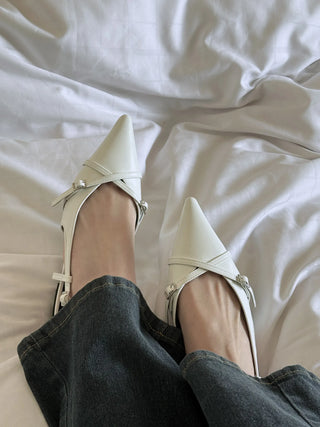 slingback flat shoes