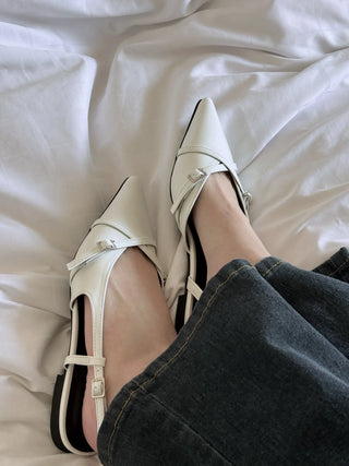 slingback flat shoes