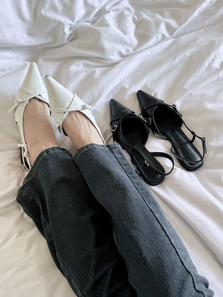 slingback flat shoes