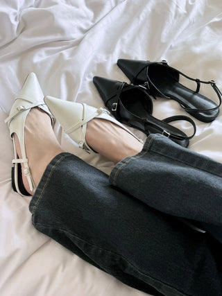 slingback flat shoes