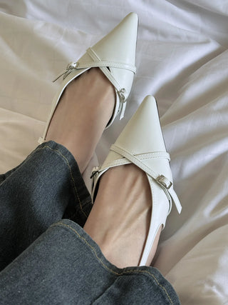 slingback flat shoes
