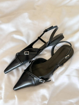 slingback flat shoes