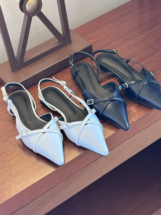 slingback flat shoes