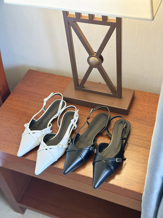 slingback flat shoes