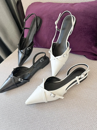 slingback flat shoes