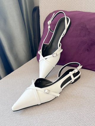 slingback flat shoes