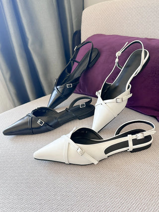 slingback flat shoes