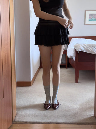 stiletto strap flats