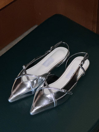 stiletto strap flats