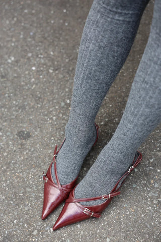 kitten heel slingback