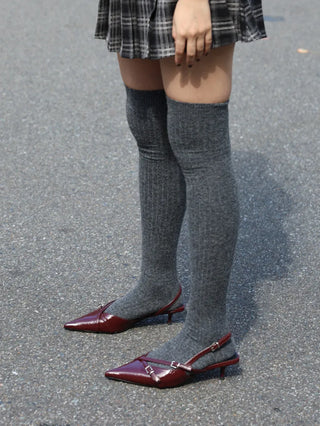 kitten heel slingback