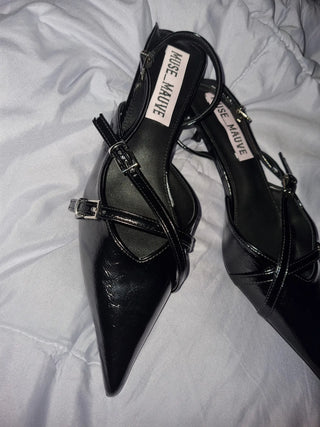 kitten heel slingback