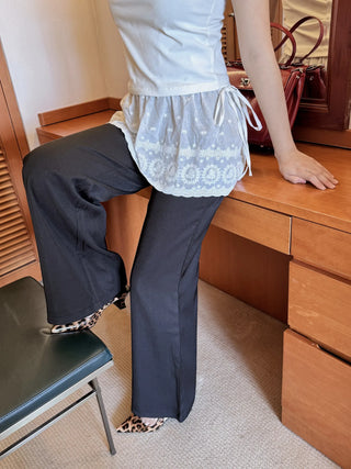 lace ribbon skirt
