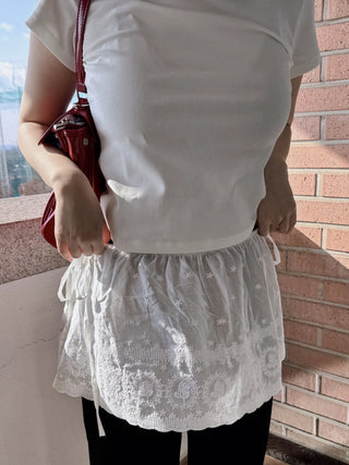 lace ribbon skirt