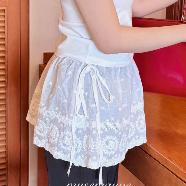 lace ribbon skirt