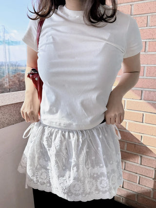 lace ribbon skirt
