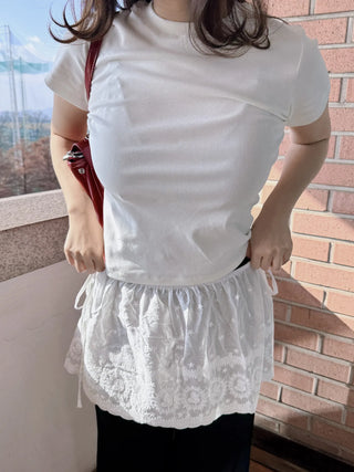 lace ribbon skirt
