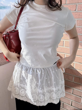 lace ribbon skirt