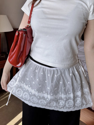 lace ribbon skirt