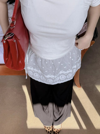 lace ribbon skirt