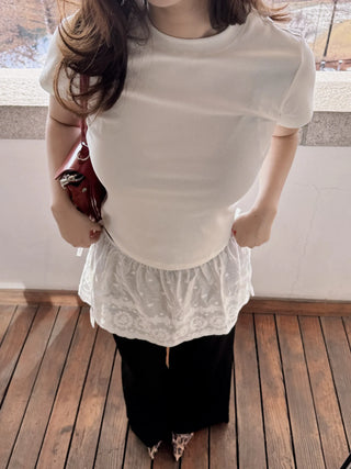 lace ribbon skirt
