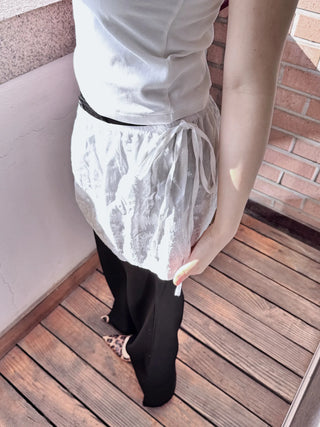 lace ribbon skirt