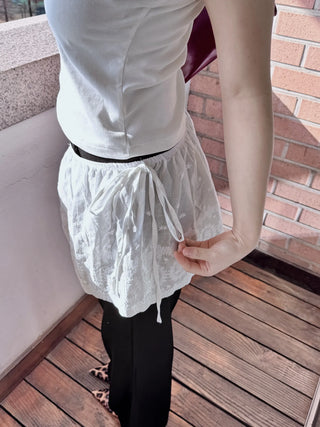 lace ribbon skirt