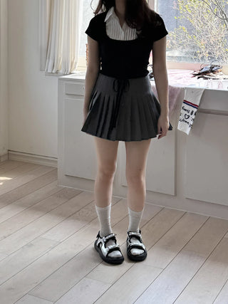 ribbon platform sandals