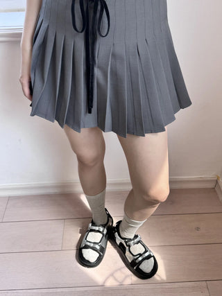 ribbon platform sandals