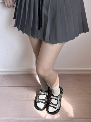 ribbon platform sandals